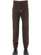Etro Printed Stretch Wool Canvas Pants