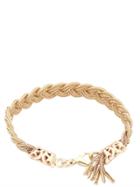 Emanuele Bicocchi Gold Skull Braided Metal Chain Bracelet