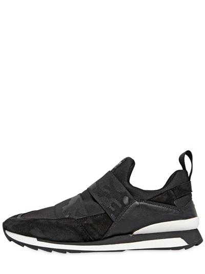 Hogan Rebel 20mm Suede & Neoprene Slip-on Sneakers