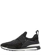 Hogan Rebel 20mm Suede & Neoprene Slip-on Sneakers