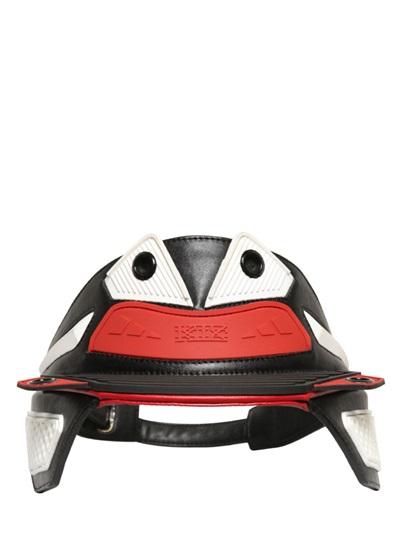 Ktz 3d Faux Leather Visor With Blinders