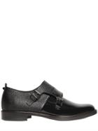 Giacomorelli Brushed & Embossed Leather Monk Shoes