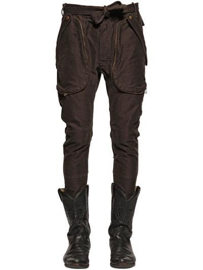 Faith Connexion 17cm Washed Cotton Canvas Riding Pants
