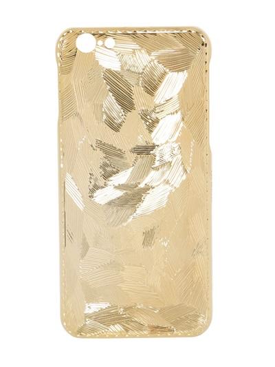 La Mela Luxury Handmade In Italy Frozen Effect Gold Plated Iphone 6 Case