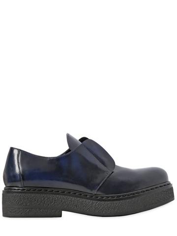 Janet & Janet 40mm Brushed Leather Derby Lace-up Shoes