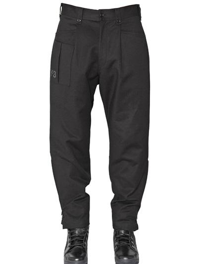 Y-3 Stretch Cotton Zip Pants