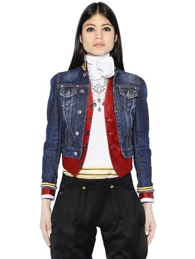 Dsquared2 Silk Wool Vest & Denim Jacket