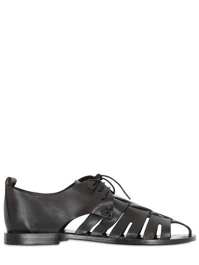 Pollini By Nicholas Kirkwood Laser-cut Leather Sandals