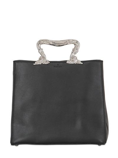 Pampaloni Mini Tray Leather Tote Bag