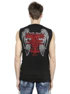 Dsquared2 Icon Sleeveless Wings Cotton T-shirt