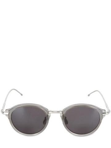 Thom Browne - Round Acetate Satin Finish Sunglasses