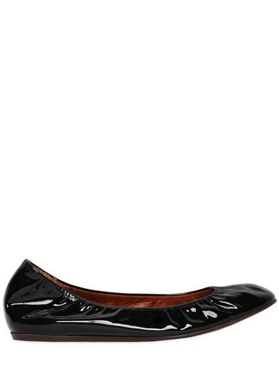 Lanvin 10mm Patent Leather Ballerinas