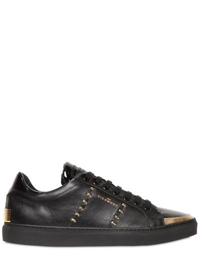 John Richmond Studded Leather Sneakers