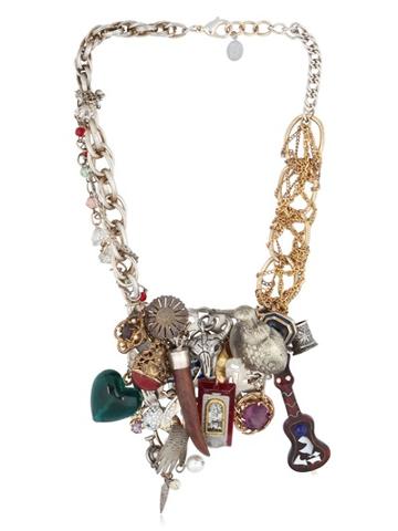 Maria Zureta Multi Pendant & Chain Necklace