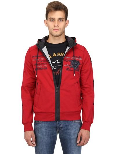 Paul & Shark Cotton Fleece Zipped Sweatshirt