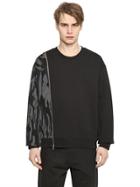 Mcq Alexander Mcqueen Cotton Sweatshirt With Camo Print Detail