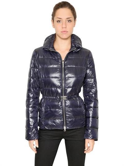 Armani Jeans - Short Hooded Nylon Puffer Jacket