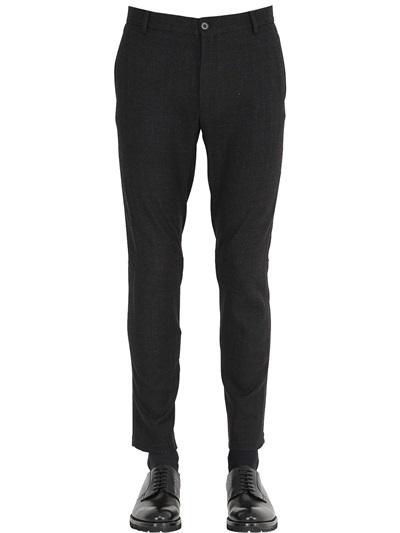 Lanvin Prince Of Wales Wool Gabardine Pants