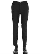 Lanvin Prince Of Wales Wool Gabardine Pants