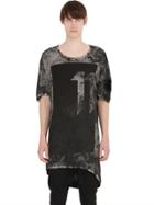 11 By Boris Bidjan Saberi Logo Printed Dirty Cotton T-shirt