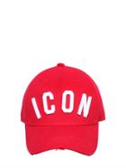Dsquared2 Icon Cotton Canvas Baseball Hat