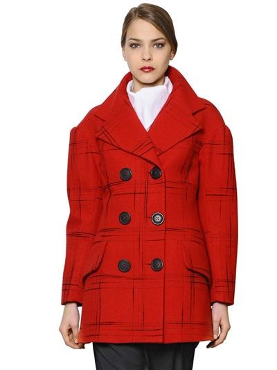 Vivienne Westwood Anglomania Printed Wool Flannel Coat