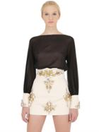 Stefano De Lellis Embellished Silk Georgette Shirt