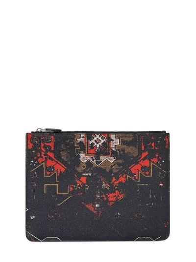 Givenchy Large Carpet Printed Leather Pouch