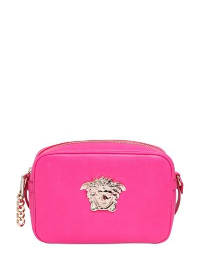 Versace Shiny Leather Bag With Medusa Detail