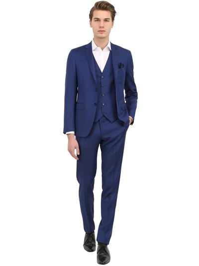 Canali Milano 73 Wool & Mohair 3 Piece Suit