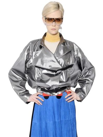 Loewe Oversize Silk Lam Jacket