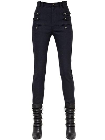 Isabel Marant Stretch Wool & Cotton Pants