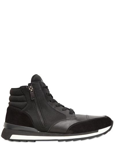 Hogan Rebel Leather & Suede High Top Sneakers