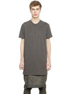 Rick Owens Drkshdw Embroidered Cotton T-shirt