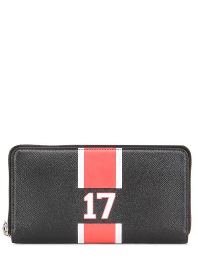 Givenchy 17 Zip Around Leather Wallet