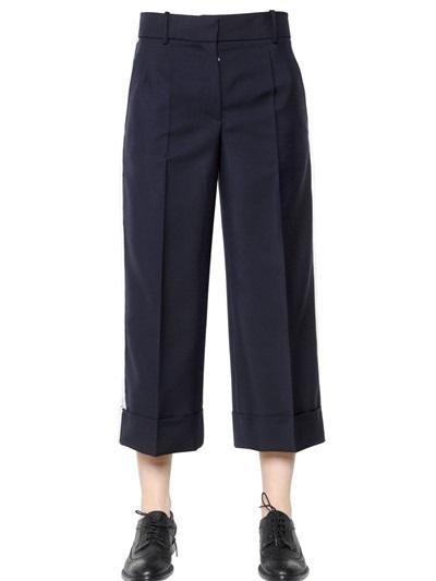 Thom Browne Cropped Lightweight Wool Blend Pants