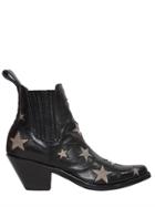 Mexicana 65mm Star Inserts Leather Ankle Boots