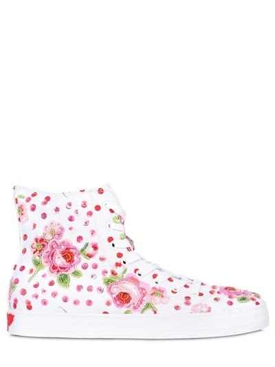Lk Embellished Canvas Sneakers For Lvr