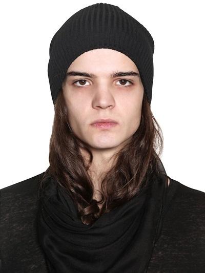 John Varvatos Fine Merino Wool Knit Beanie Hat