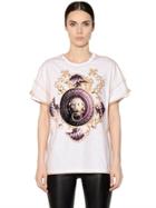Antpitagora Printed Cotton T-shirt & Tulle Top