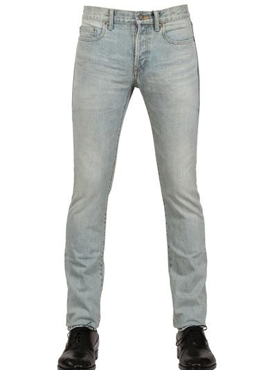 Saint Laurent 17.5cm Heavy Stone Washed Jeans