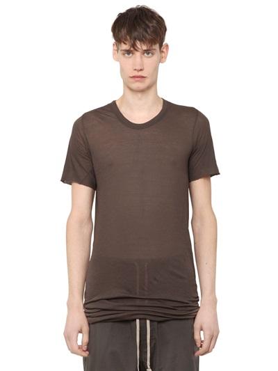 Rick Owens Cotton Jersey Long T-shirt