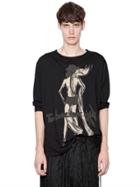 Yohji Yamamoto Printed Jersey Long Sleeve T-shirt