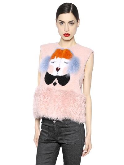 Blancha Shearling & Fur Vest