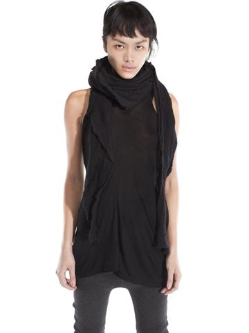Demobaza Raw Wool Knit Scarf