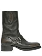 Dsquared2 Belted Brushed Faded Leather Boots