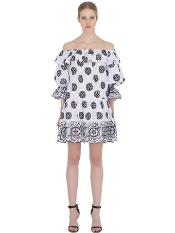 Cc By Camilla Cappelli Celeste Embroidered Cotton Dress