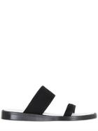 Ad Ann Demeulemeester Suede Slide Sandals