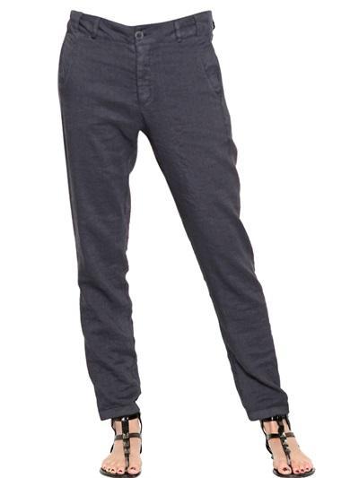 Transit Par-such - Stretch Washed Linen Trousers