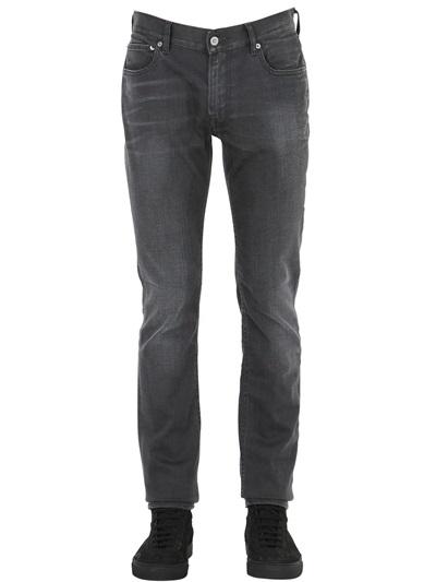 Stone Island 17.5cm Washed Stretch Cotton Denim Jeans